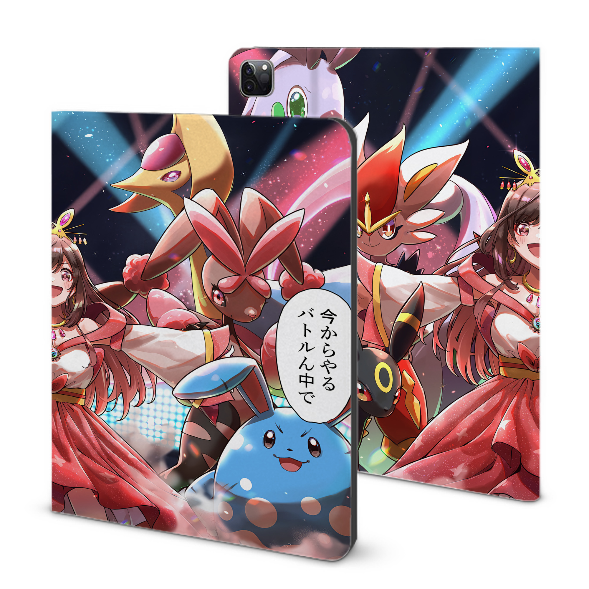 （画像用） ポケットモンスター Pokémon IPad ケース ブック型 PUレザー TPU 耐衝撃 軽量 薄型 ペン収納なし 全面保護 IPad 各モデル対応